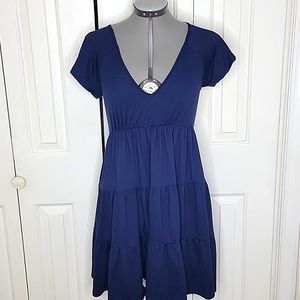 Urban Outfitters Navy Blue V Cut Dress Size S/P